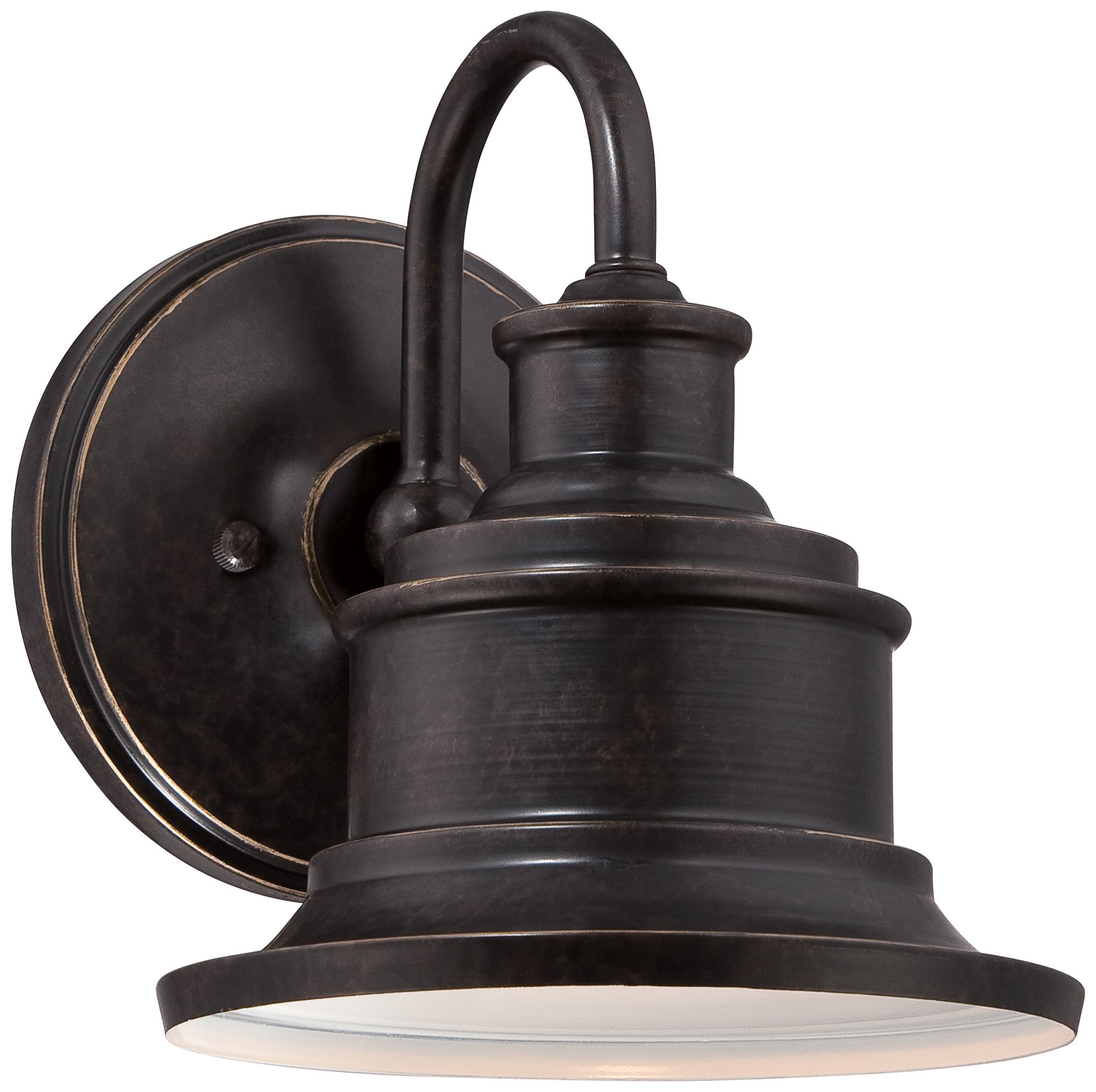 Quoizel Seaford 8 1/2" High Bronze Outdoor Wall Light