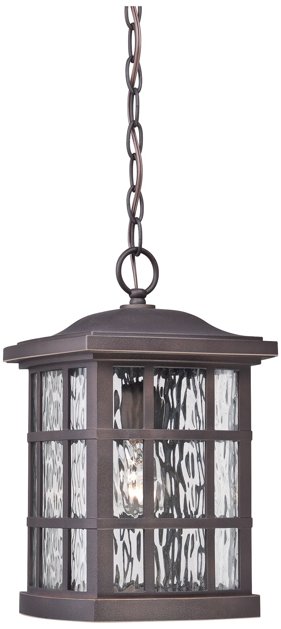 Quoizel Stonington 15" High Bronze Outdoor Hanging Light