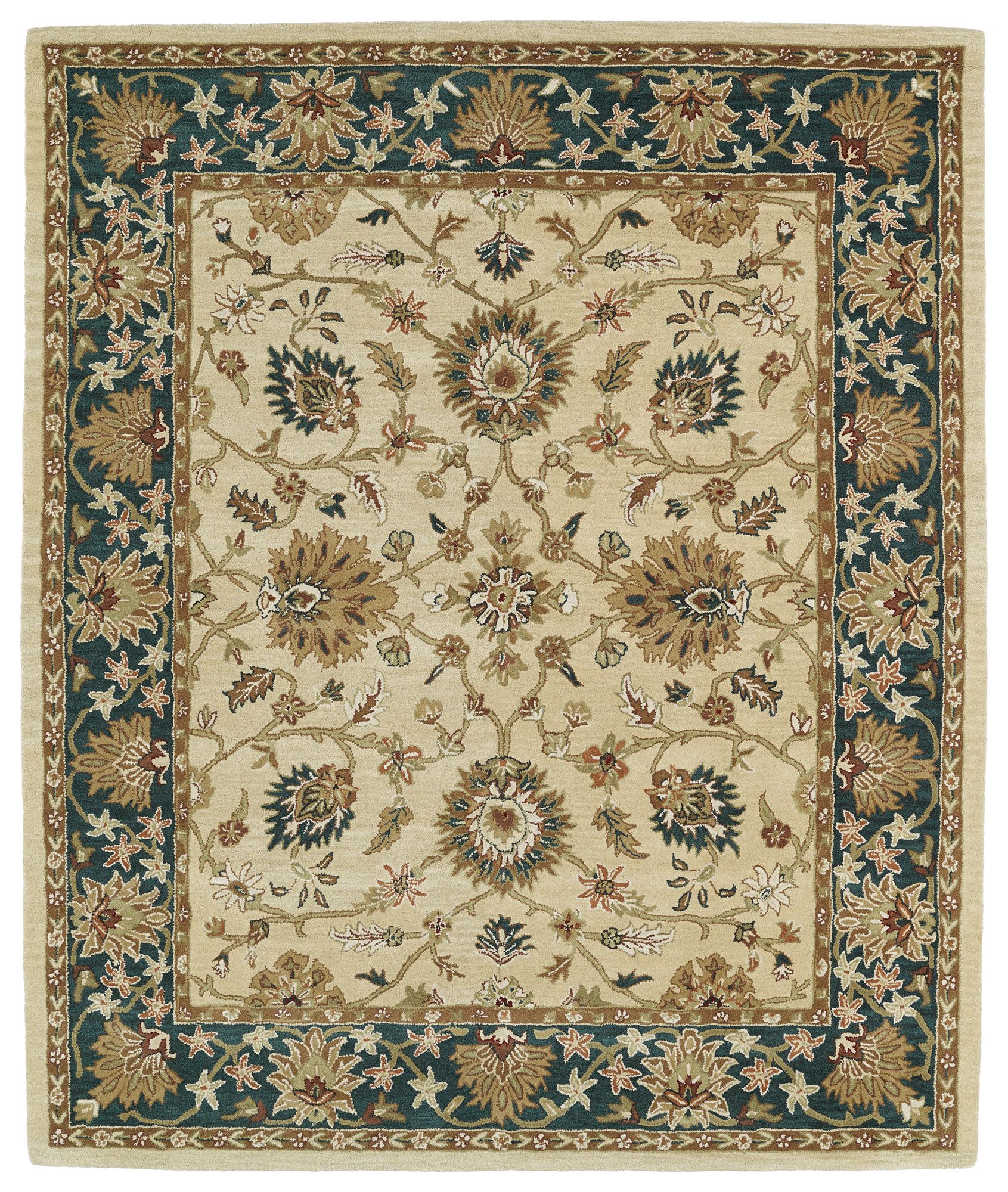 Kaleen Taj TAJ09-05 Gold Wool Area Rug 