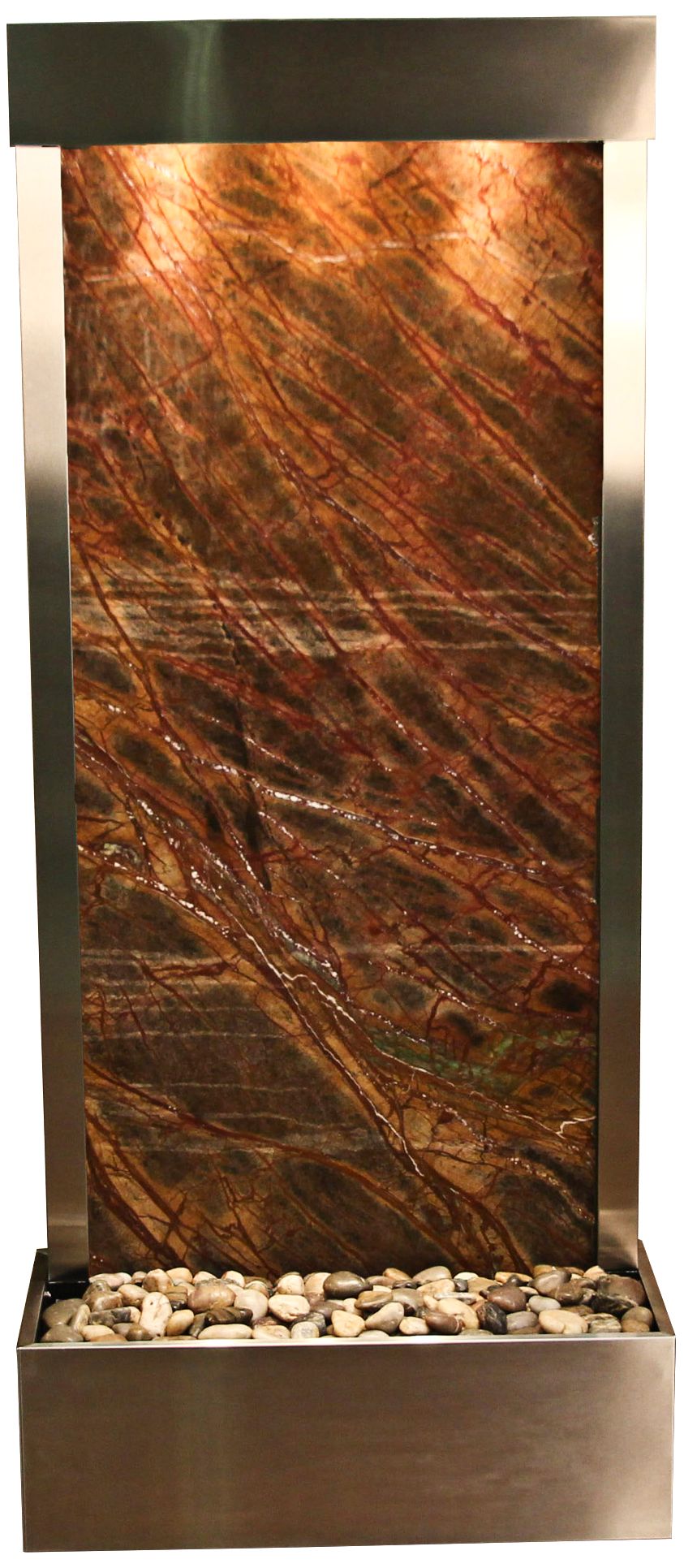 Harmony River 70" High Steel and Marble Modern Fountain