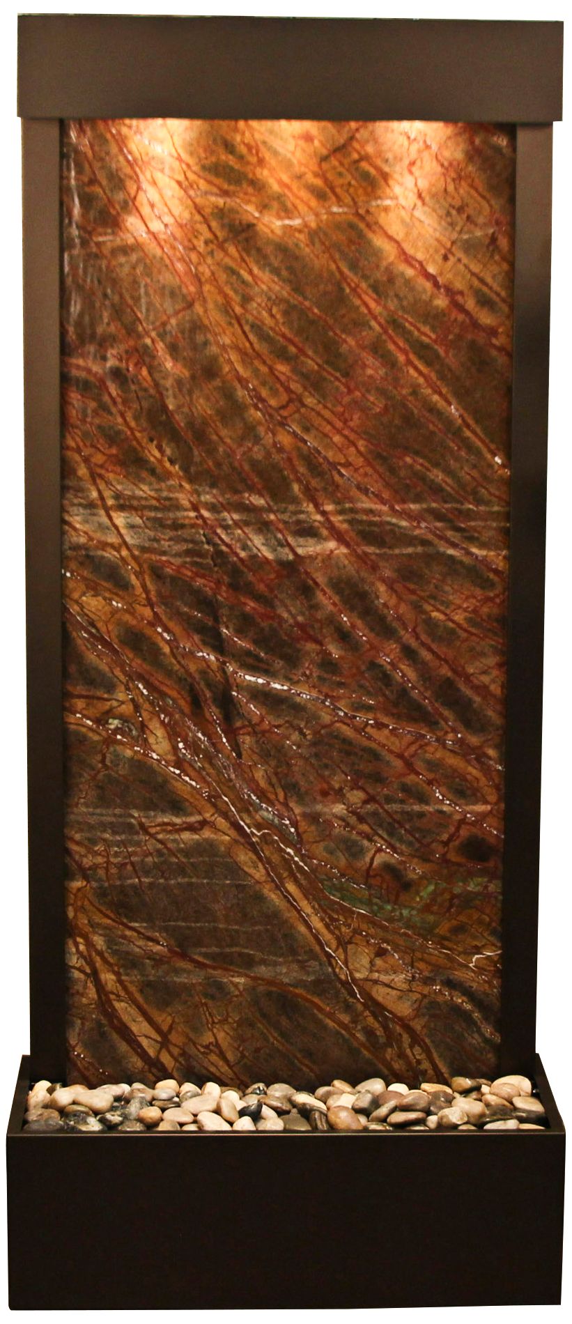 Harmony River Antique Bronze Indoor Brown Marble Fountain