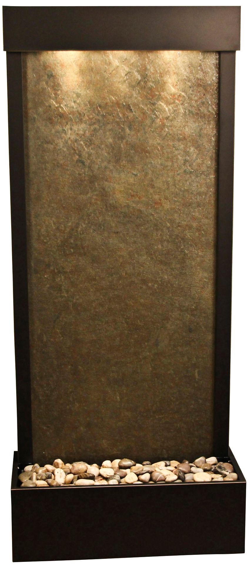 Harmony River 70"H Bronze Indoor Green Featherstone Fountain