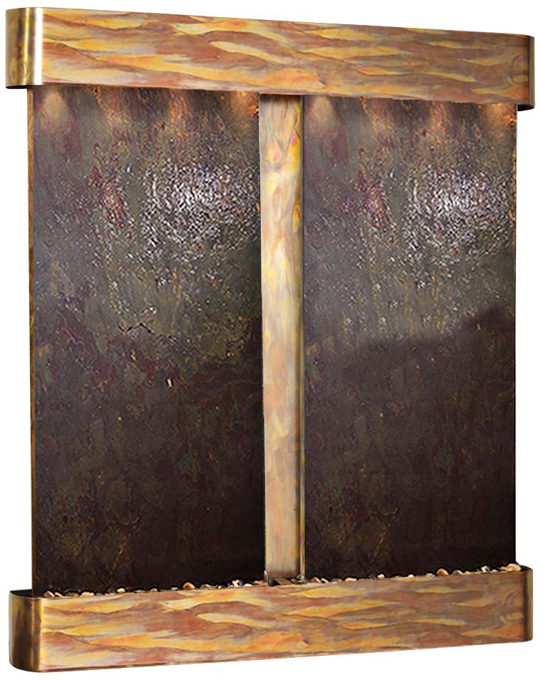 Cottonwood Falls Featherstone Round Copper Wall Fountain