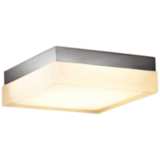 dweLED Dice 6&quot; Wide Brushed Nickel Square LED Ceiling Light