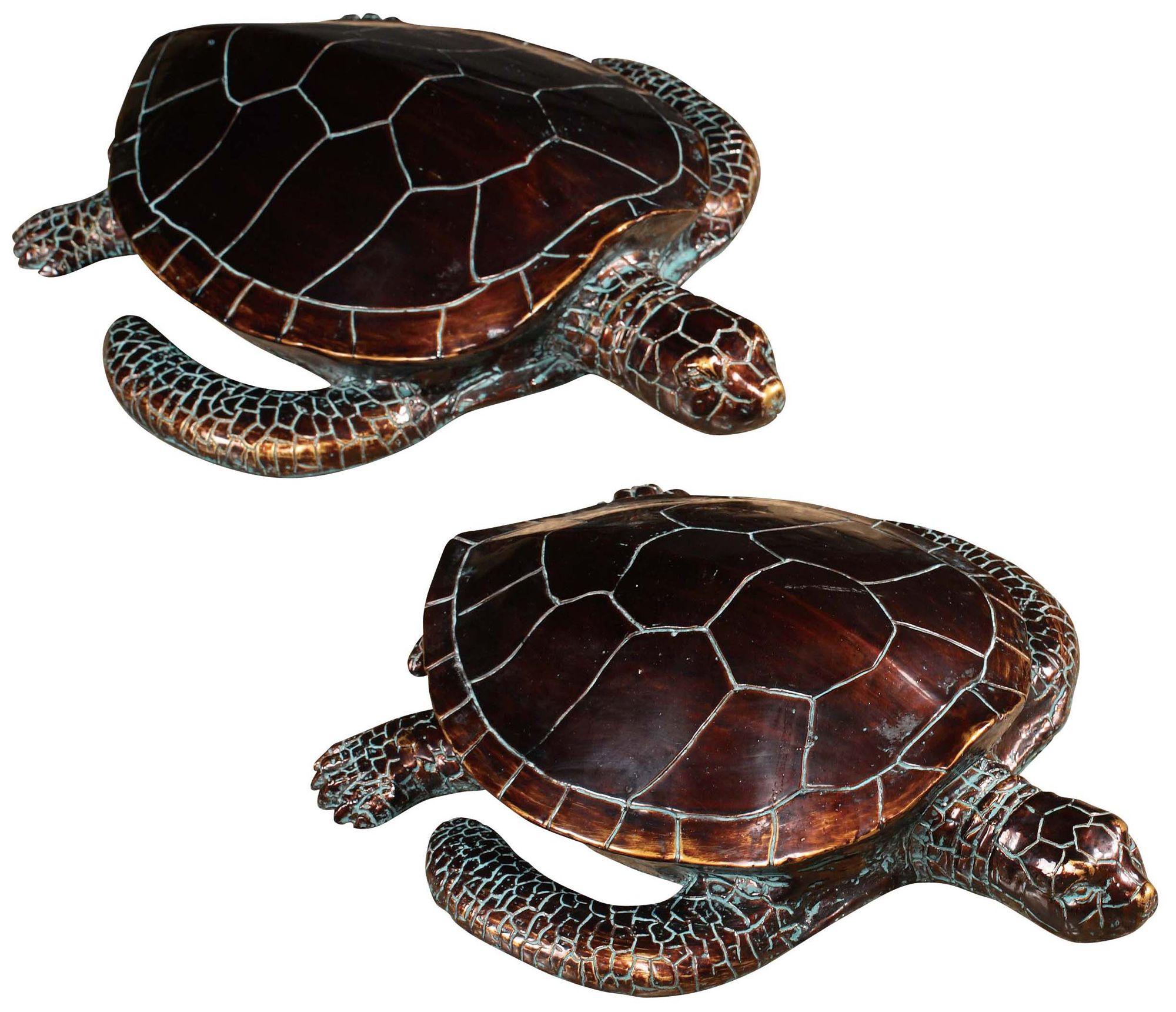 Crestview Collection Antique Bronze Sea Turtles