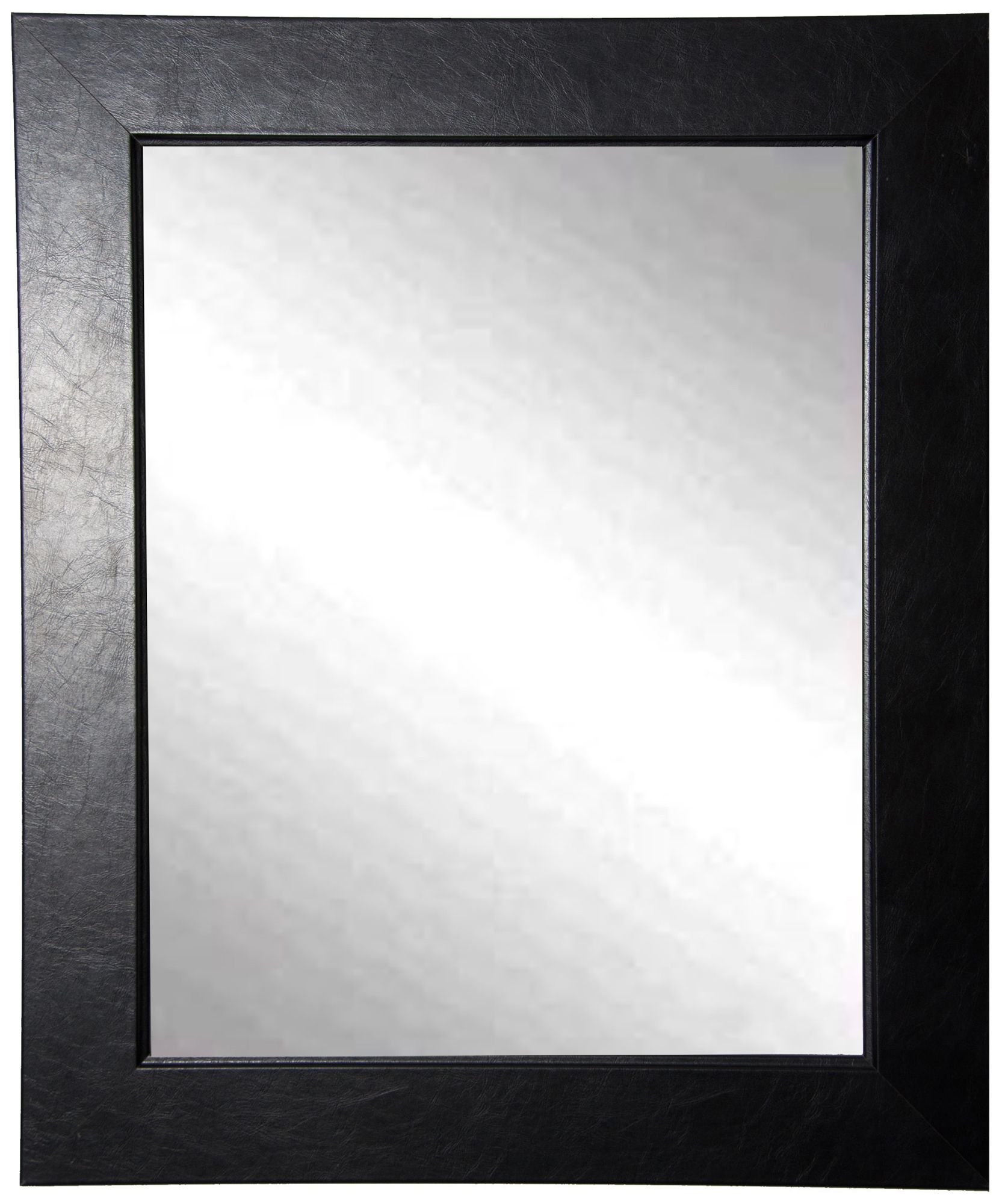 Wisner Black Superior 32" x 38" Rectangular Wall Mirror