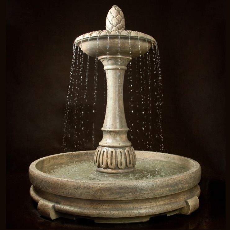 Henri Studio 56" High Golden Moss Riviera in Rondo Fountain