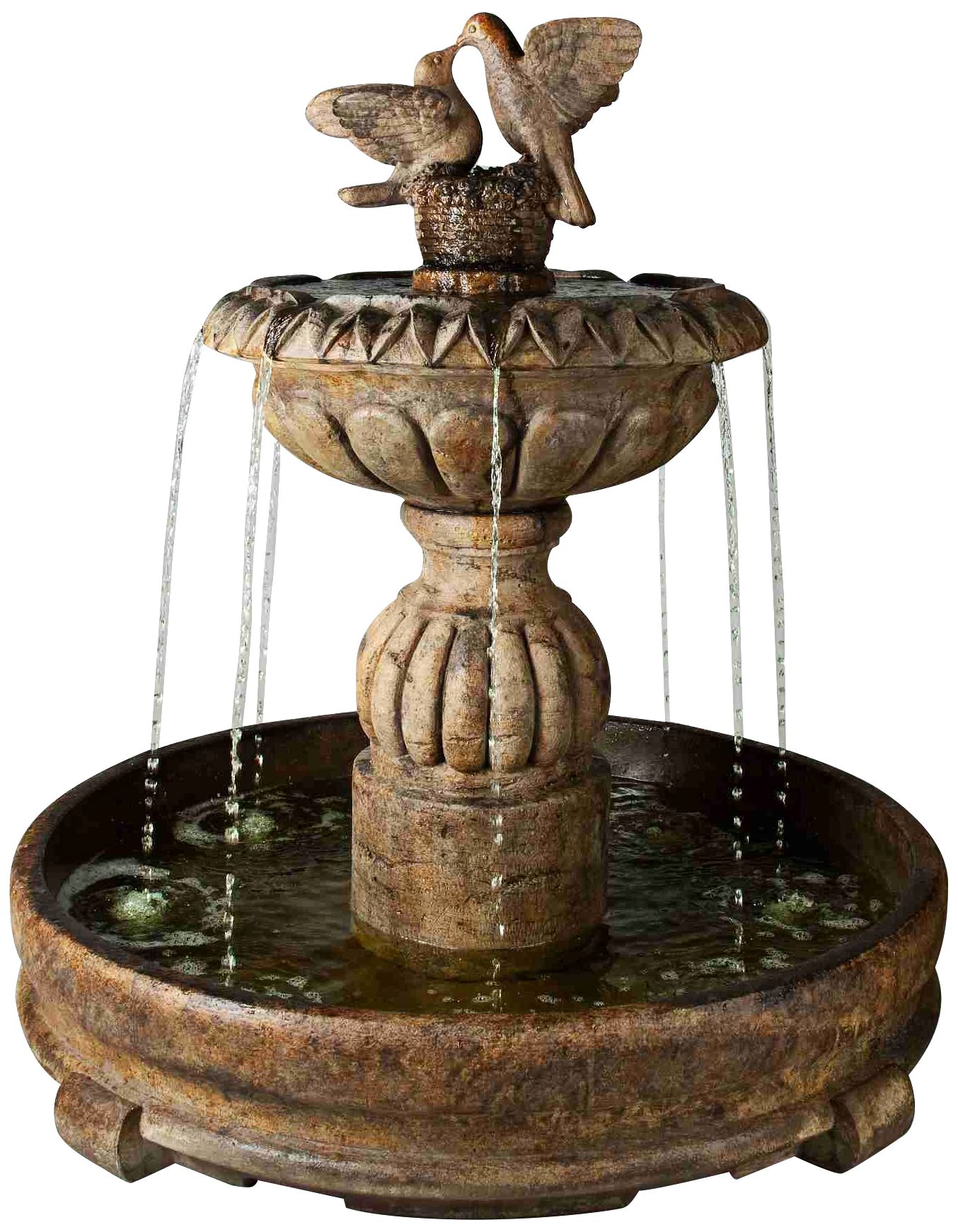 Henri Studio 58"H Relic Lava Paloma Cascada in Pool Fountain