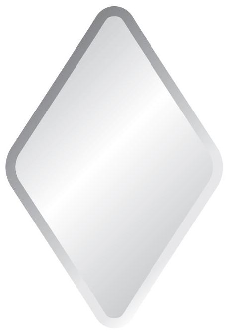 Estero 27" x 34" Diamond Frameless Wall Mirror