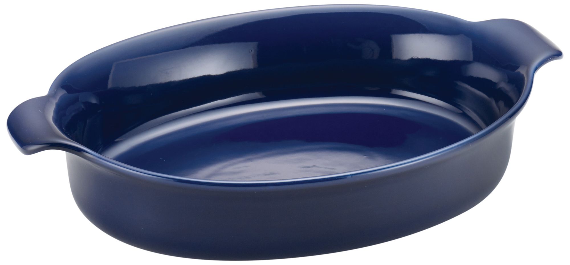 Anolon Vesta 19" Wide Stoneware Baltic Blue Oval Au Gratin