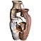 Distressed Urn Pottery 39" High Rustic Garden Fountain