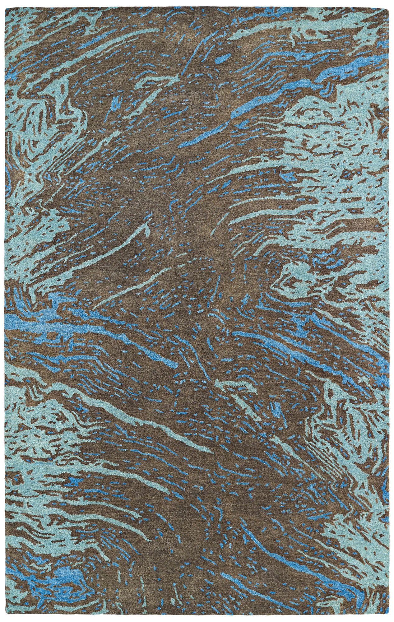 Kaleen Brushstrokes BRS01-40 Brown Wool Area Rug 