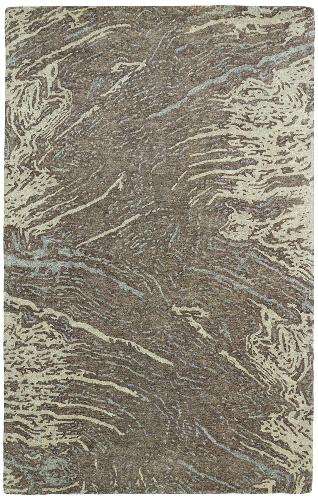 Kaleen Brushstrokes BRS01-49 Light Brown Wool Area Rug 