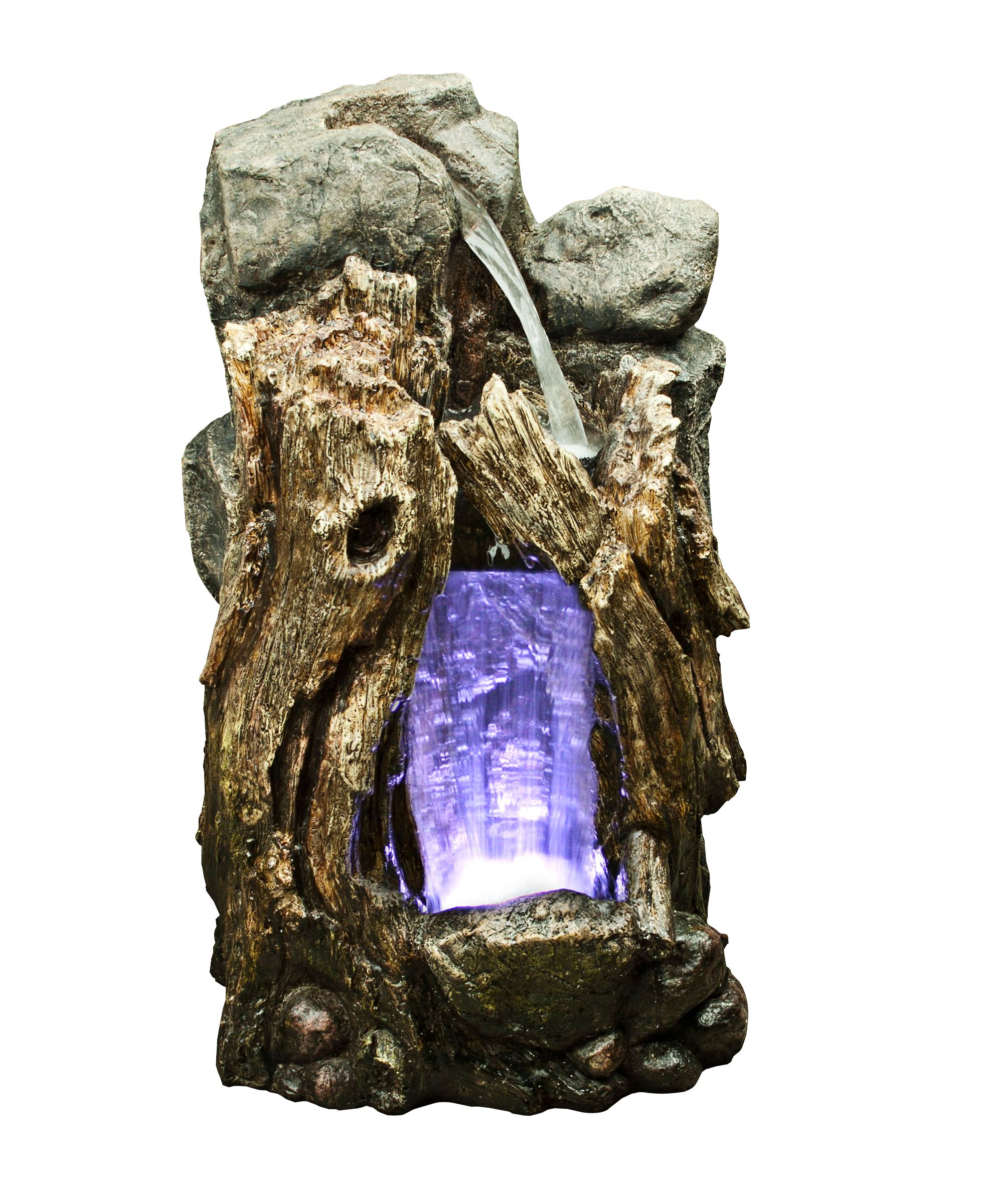 Rainforest Waterfall 22" High Small Fountain with Light