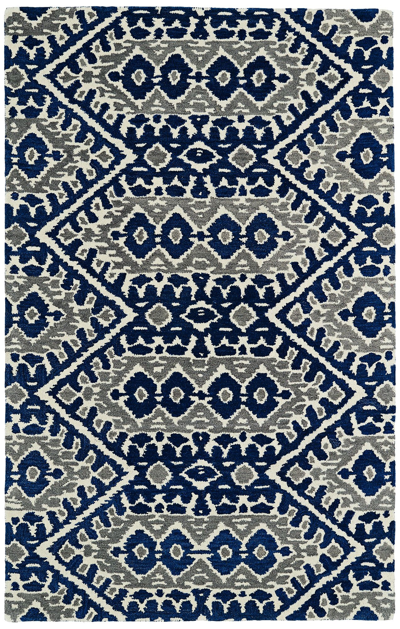 Kaleen Global Inspirations GLB01-17 Blue Wool Area Rug 