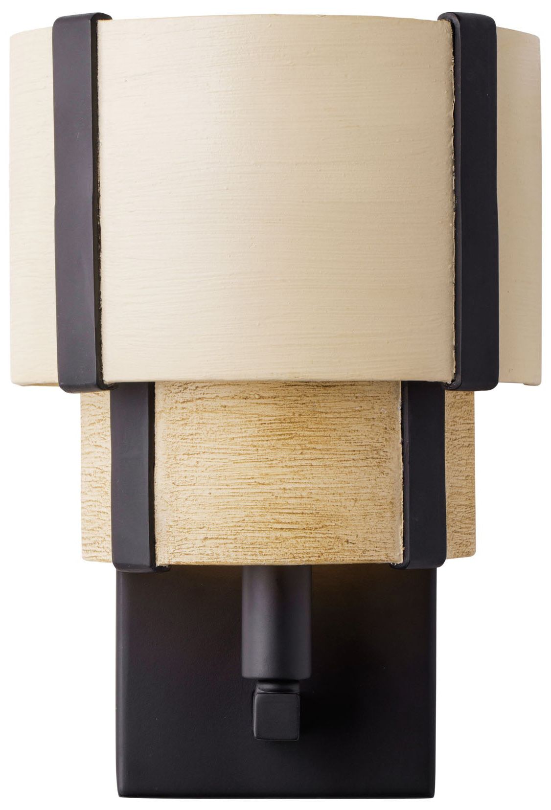 Varaluz Blonde Moment 1-lt Sconce - Matte Black/honey/medium Oak