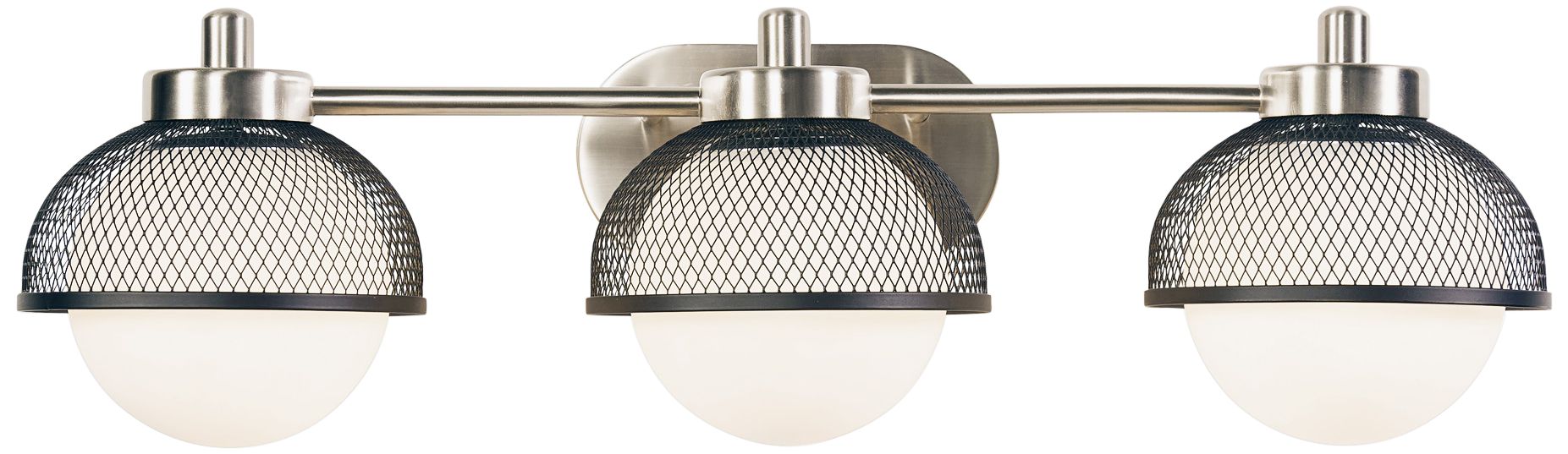 Varaluz Aris 28" Wide Brushed Nickel Bath Light