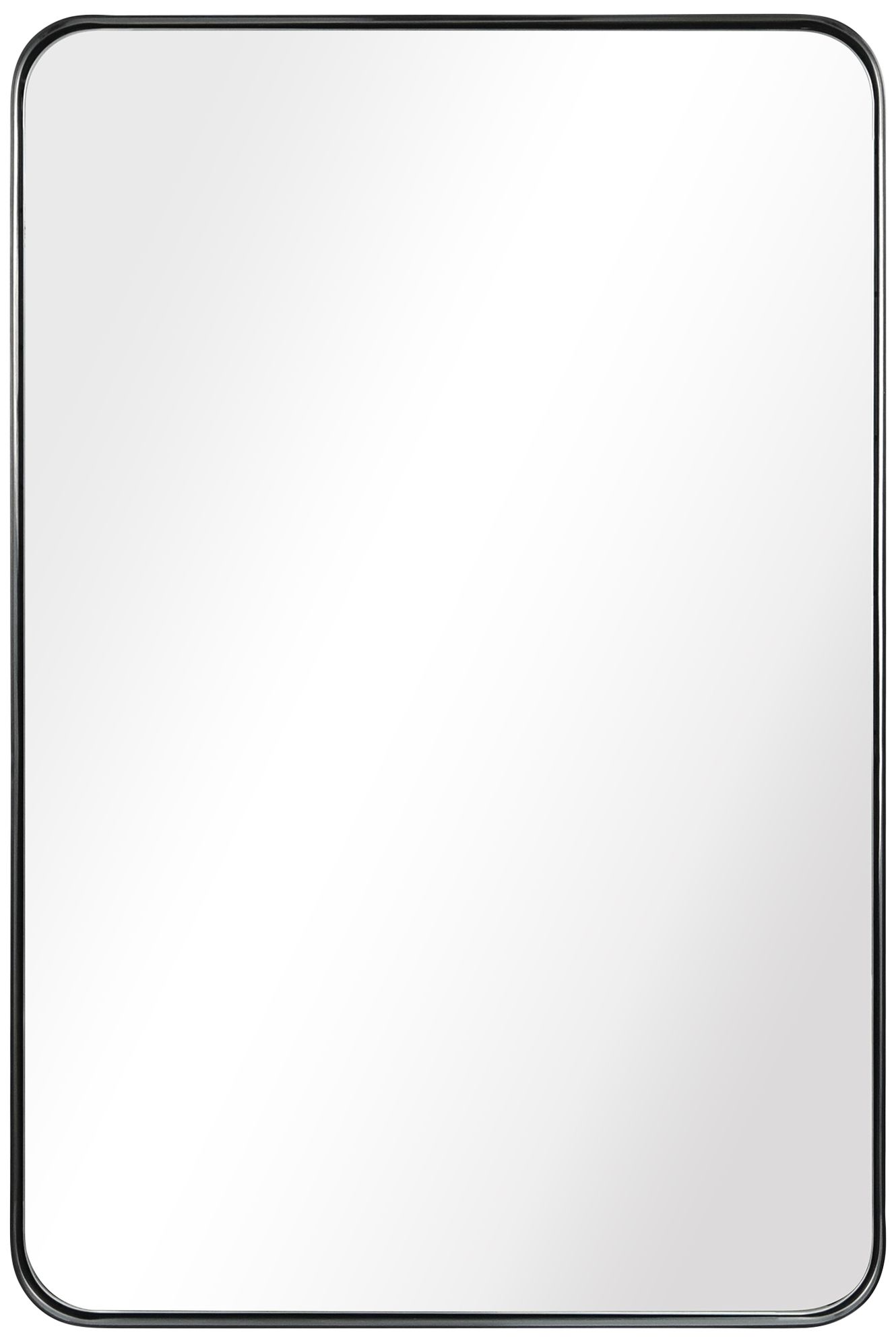 Ultra Brushed Black 24" x 36" Rectangular Framed Wall Mirror 707A1
