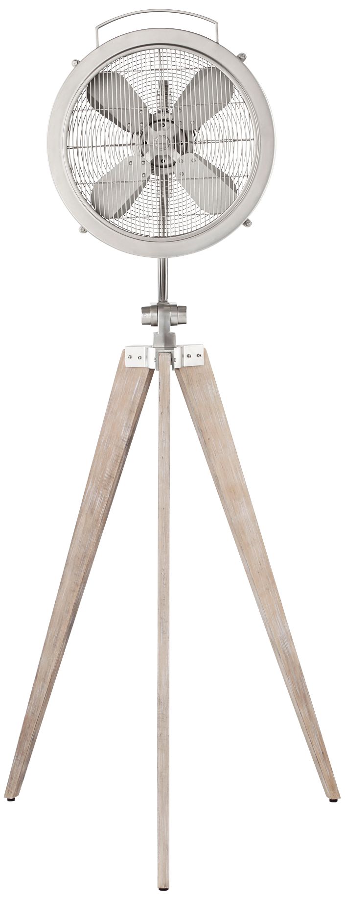 15" Quorum Mariana Satin Nickel Floor Fan