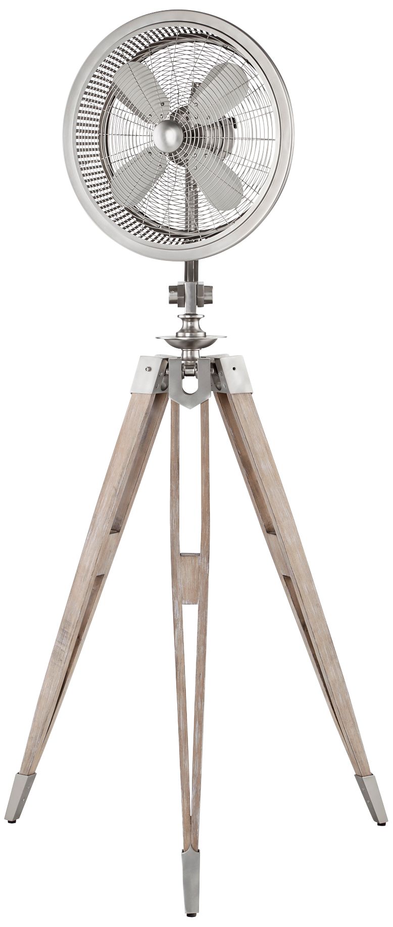 15" Quorum Triump Satin Nickel Floor Fan