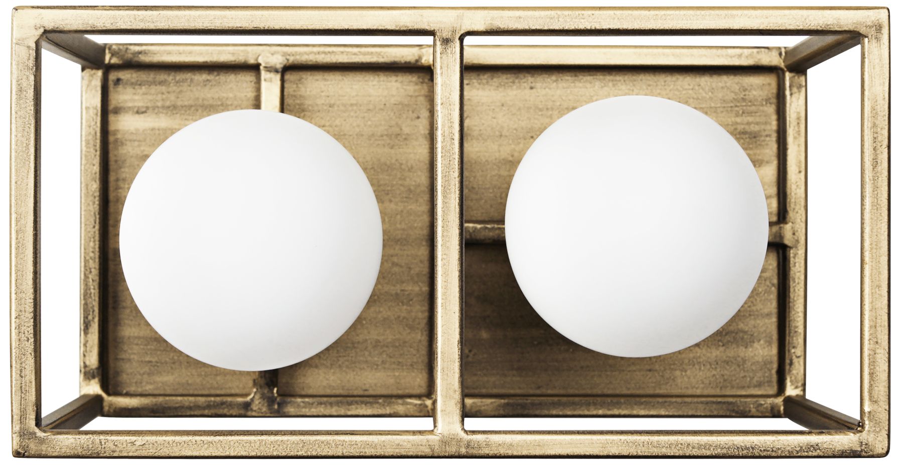 Plaza 5"H Havana Gold and Carbon 2-Light LED Wall Sconce 