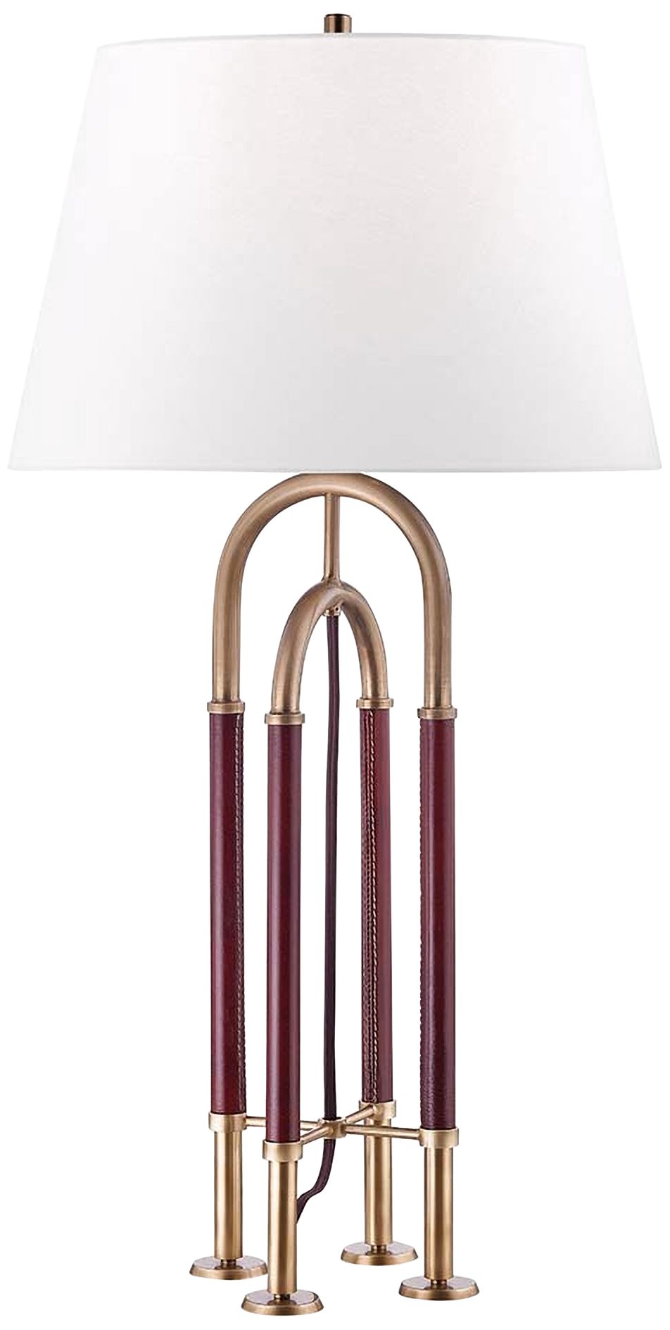 Hudson Valley Arnett Aged Brass Metal Table Lamp