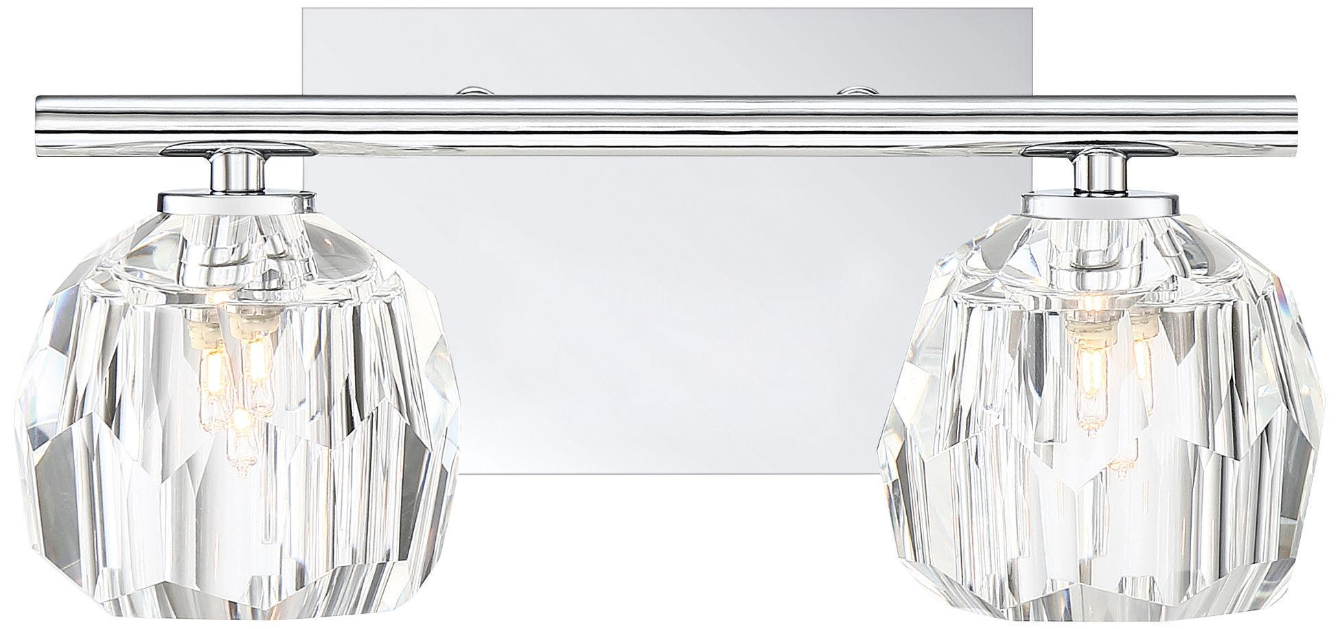 Quoizel Regalia 6" High Polished Chrome 2-Light Wall Sconce