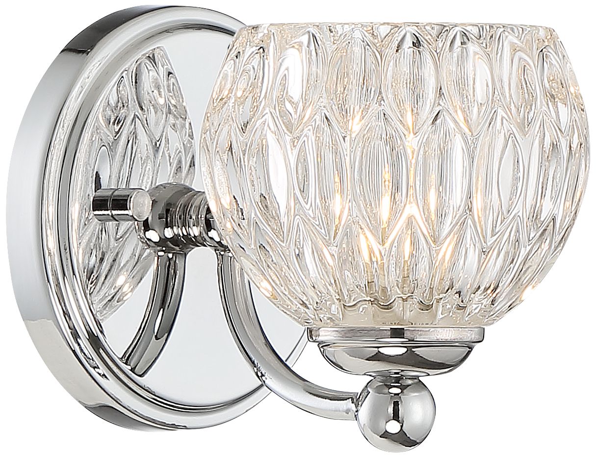 Possini Euro Antonia 5 1/4" High LED Chrome Wall Sconce