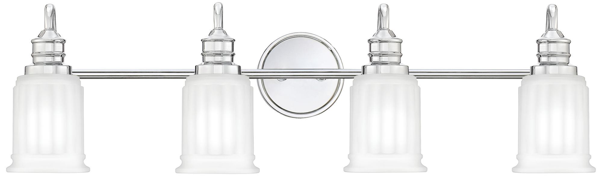 Quoizel Swell 32" Wide Polished Chrome 4-Light Bath Light