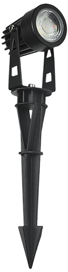 Pascal 7 1/2" High Black 5W LED Landscape Spot Light