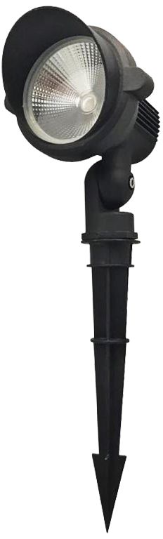 Directa 7 1/2" High Black 12V LED Landscape Spot Light