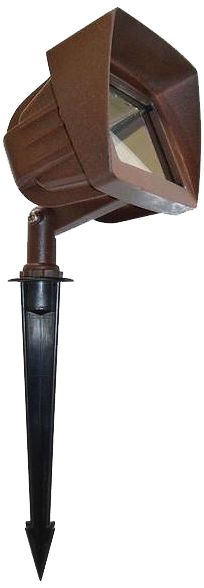 Chiba 4" High Bronze Landscape Flood Light