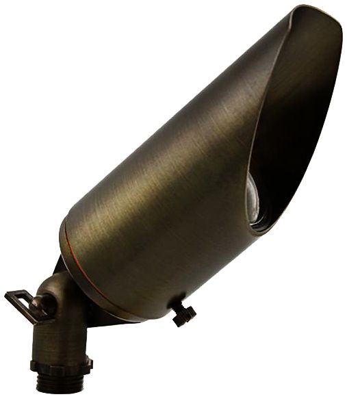 Endura 2 1/2" High Dark Brass Landscape Spot Light