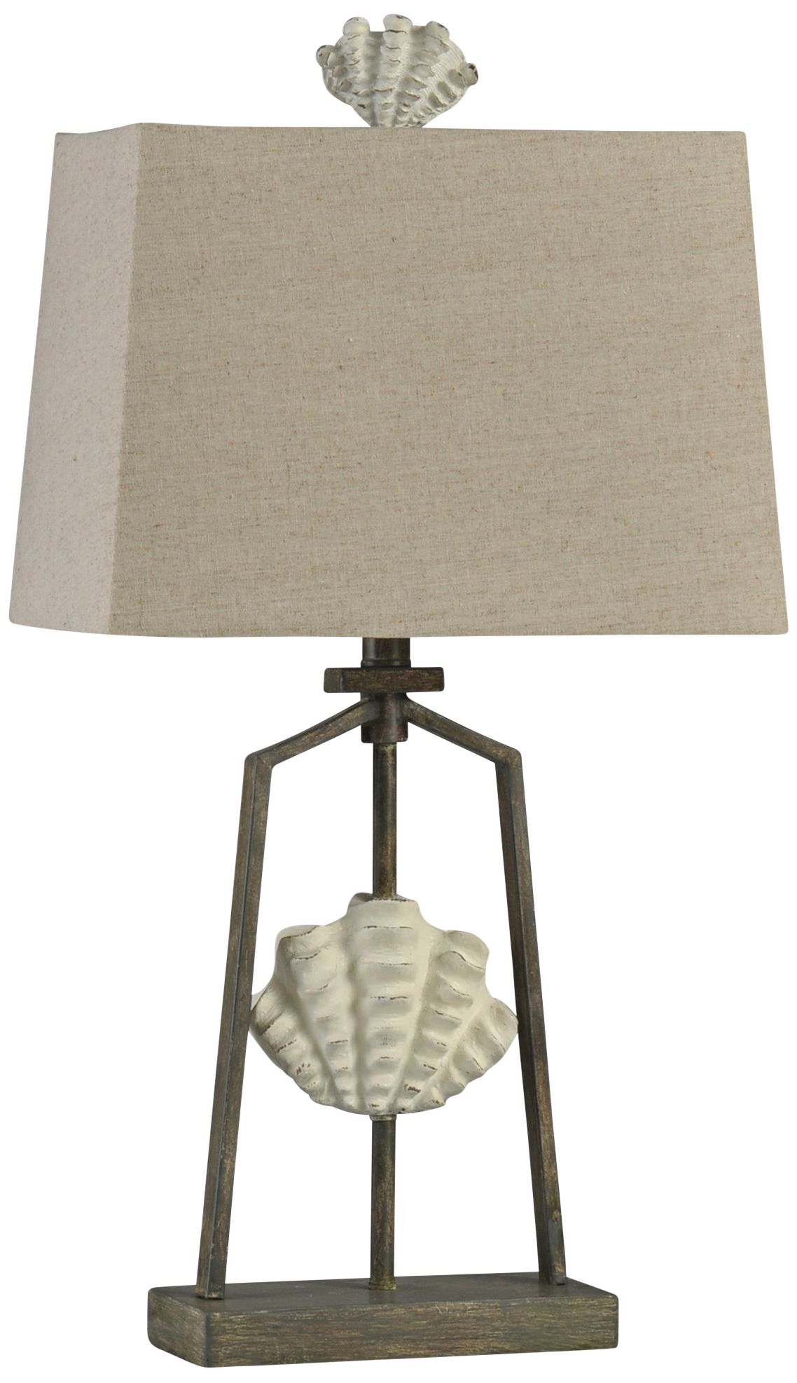 Catalonia Coastal Iron and Shell Table Lamp