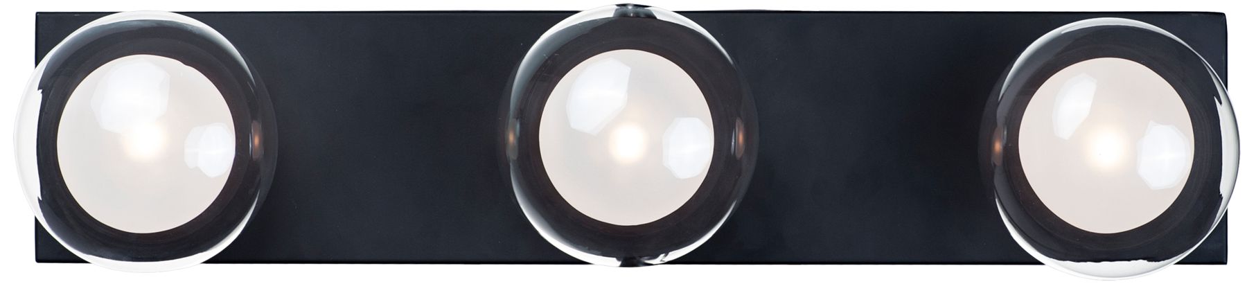 ET2 Pod 22" Wide Black 3-Light LED Bath Light