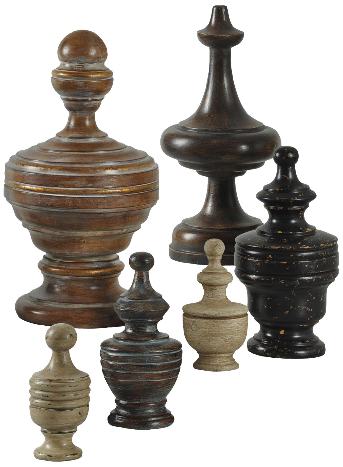 Chess Anyone Earth Tones 6-Piece Decorative Figurine Set