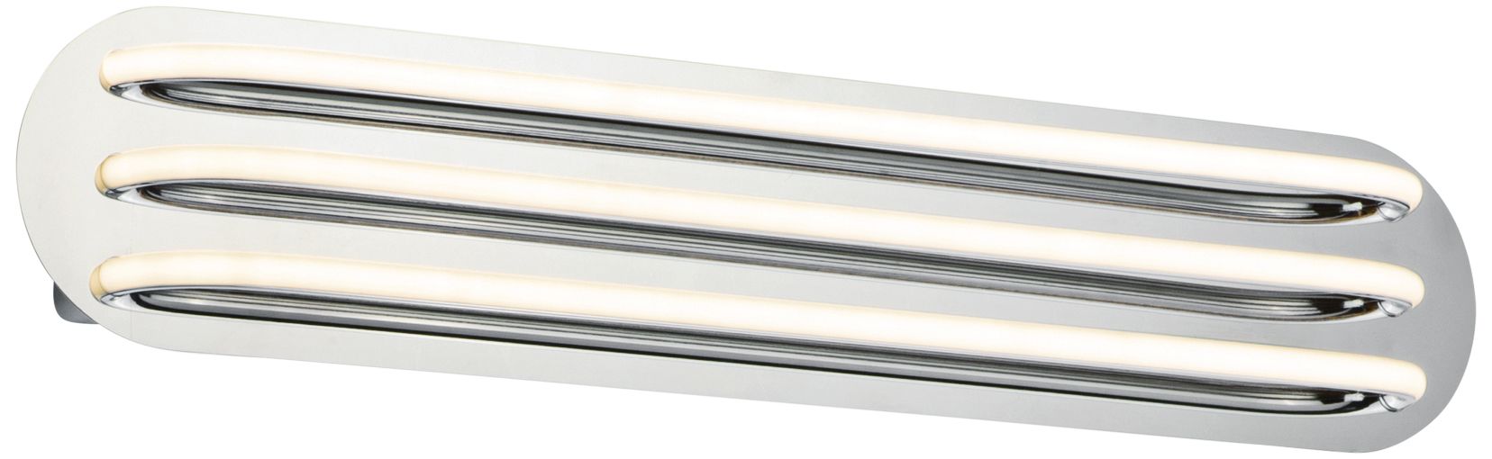 ET2 Neon 29 1/2" Wide Polished Chrome 3-Light LED Bath Light