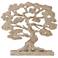 Tree of Life 22 1/2" High Natural Hand-Carved Wood Sculpture