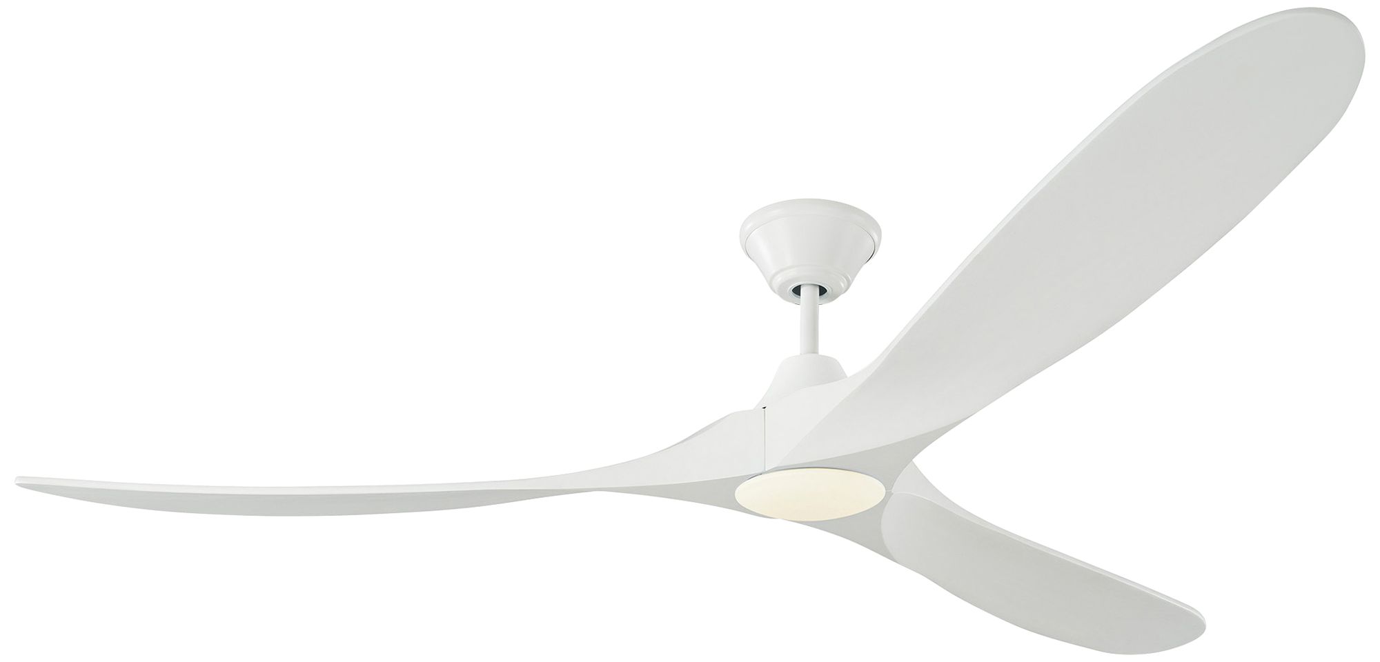 70" Monte Carlo Maverick Max Matte White LED Ceiling Fan ...