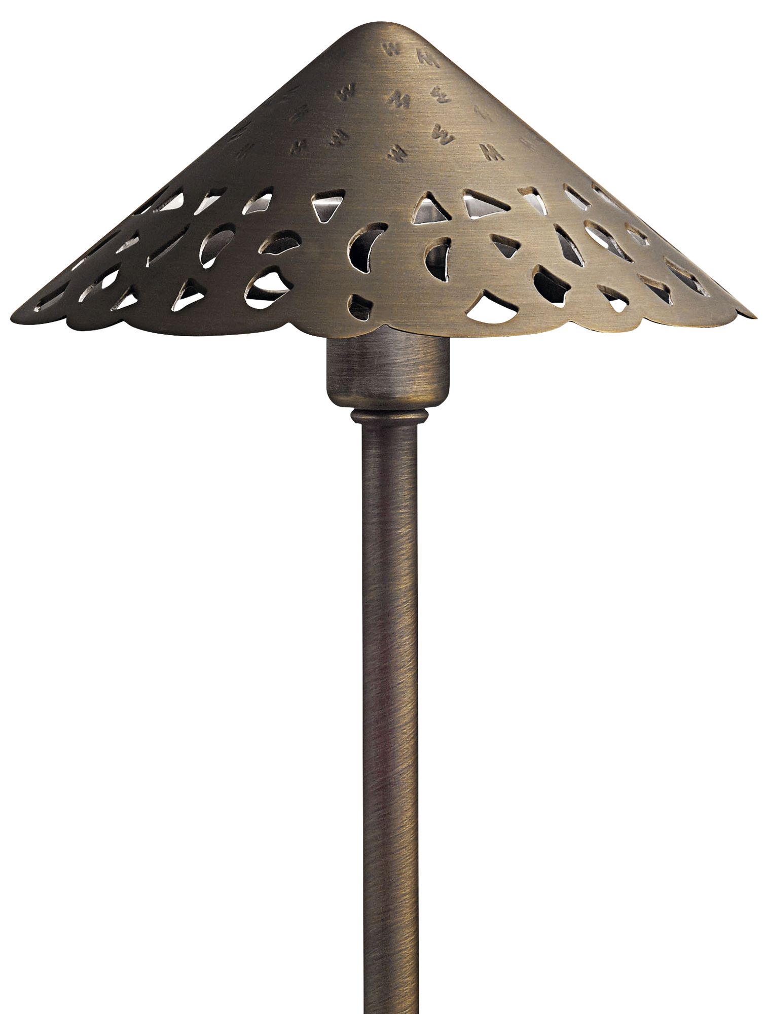 Hammered Roof 22" High Centennial Brass 3000K LED Path Light