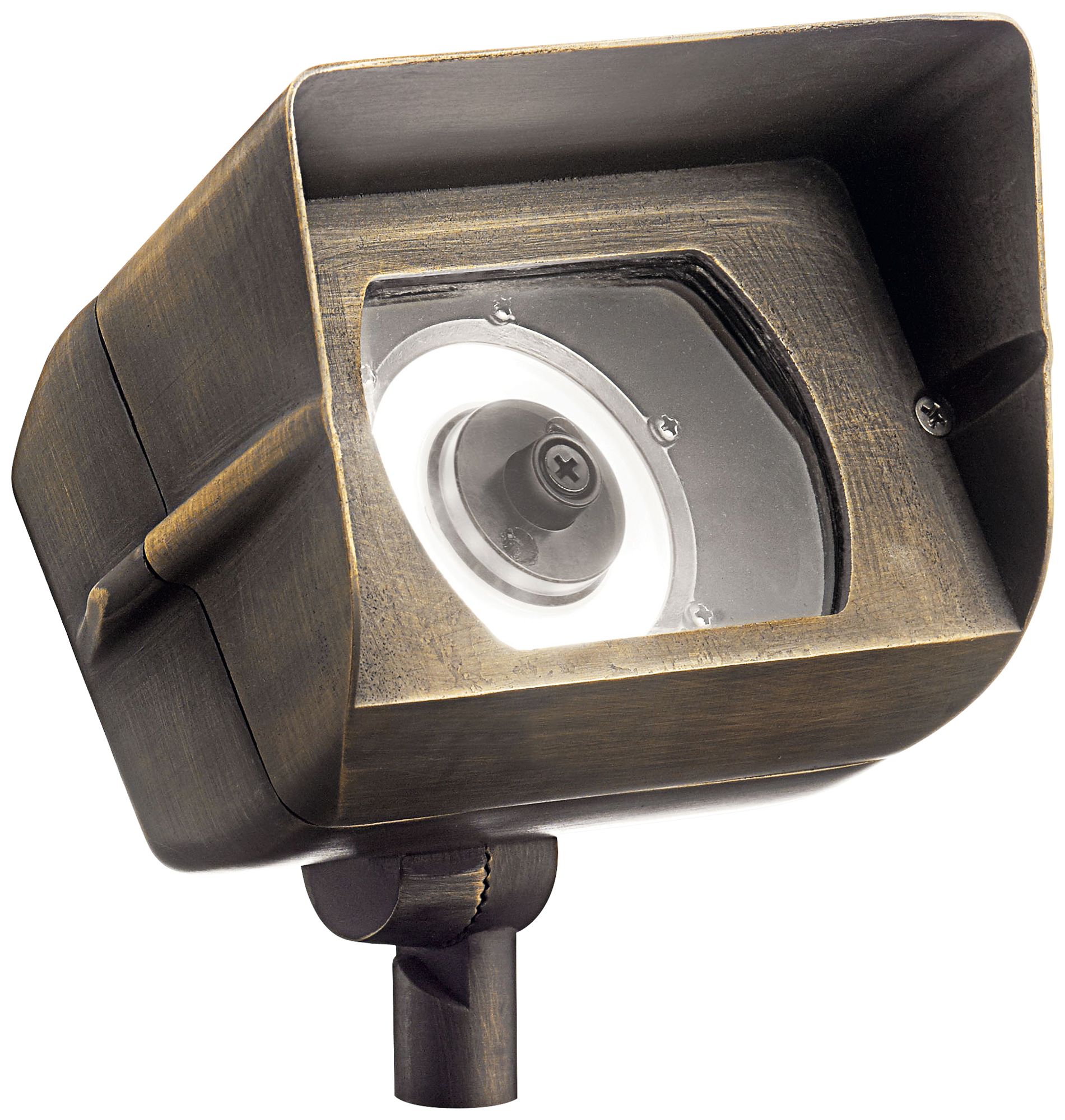 Kichler 6 1/2"W Centennial Brass 2700K LED Wall Wash Light