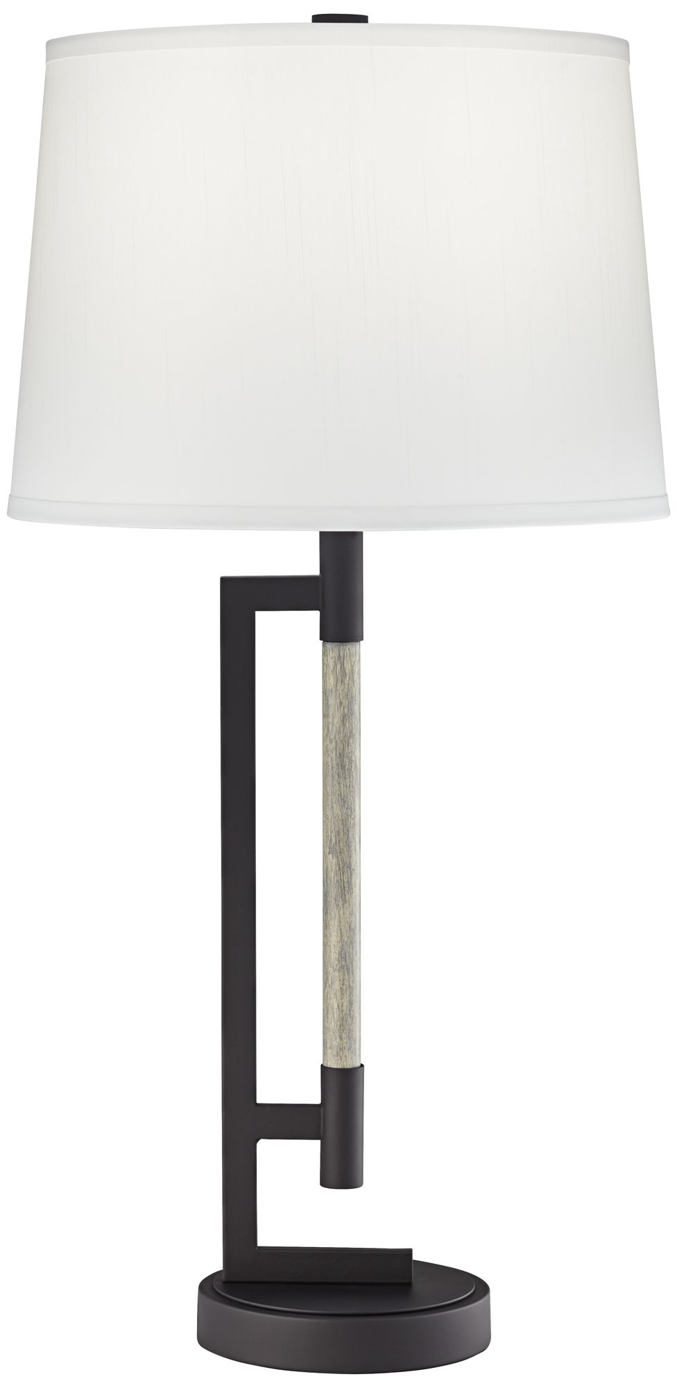 Alden Gun Metal Straight Handle Table Lamp