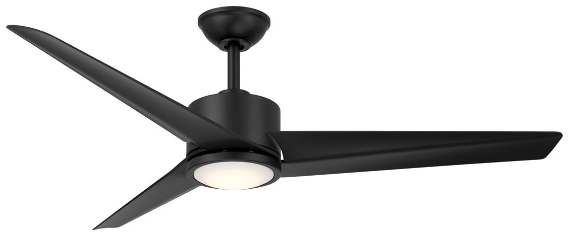 Minka Aire Verna 52-in CCT LED Coal Black Indoor 3-Blade Ceiling Fan