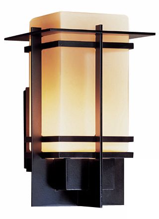 Hubbardton Forge Tourou  Smoke 17" High Outdoor Wall Light