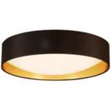 Eglo Orme 20&quot; Wide Black and Gold LED Ceiling Light
