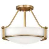 Hinkley Hathaway 16&quot; Wide Heritage Brass LED Ceiling Light
