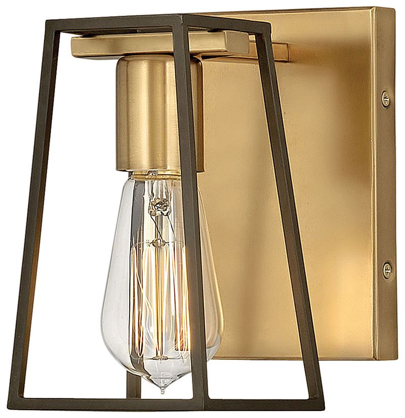 Hinkley Filmore 7 1/2" High Heritage Brass Wall Sconce