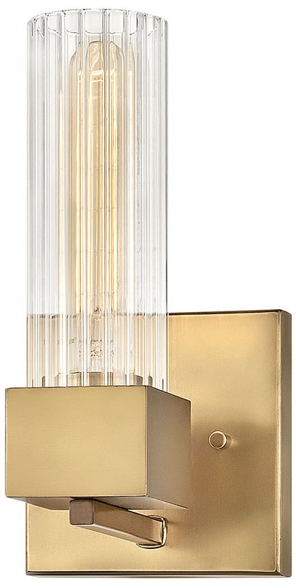 Hinkley Xander 10" High Heritage Brass Wall Sconce
