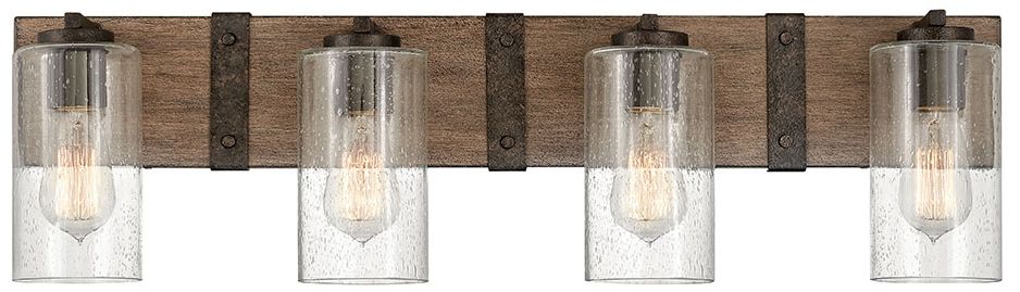 Hinkley Sawyer 30 3/4" Wide Sequoia Wood 4-Light Bath Light
