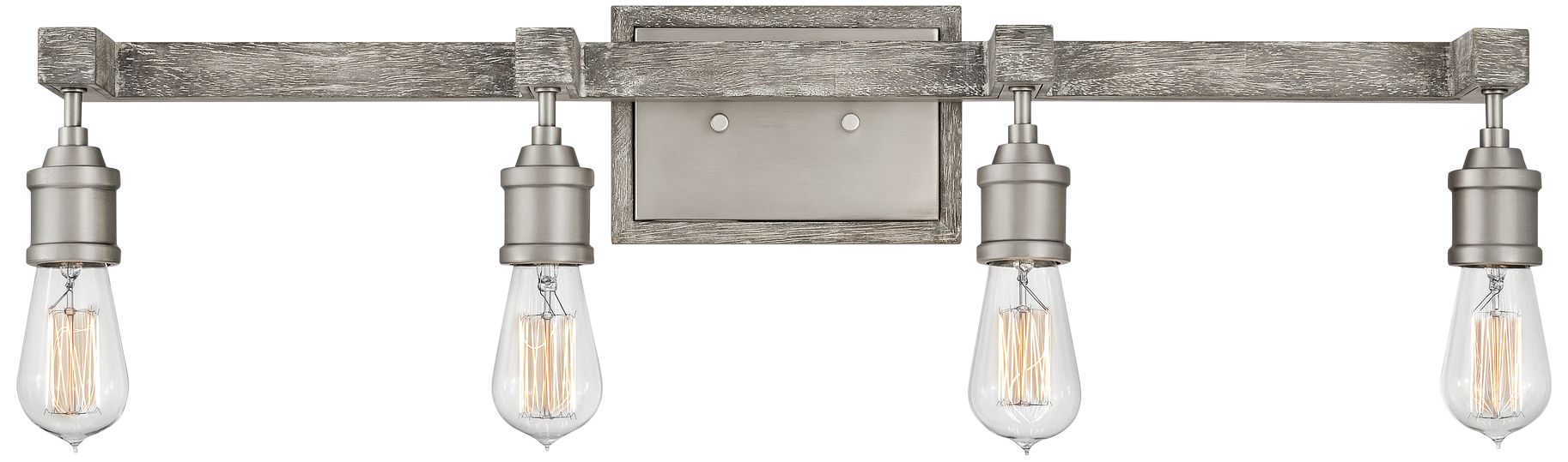 Hinkley Denton 31 3/4" Wide Pewter 4-Light Bath Light